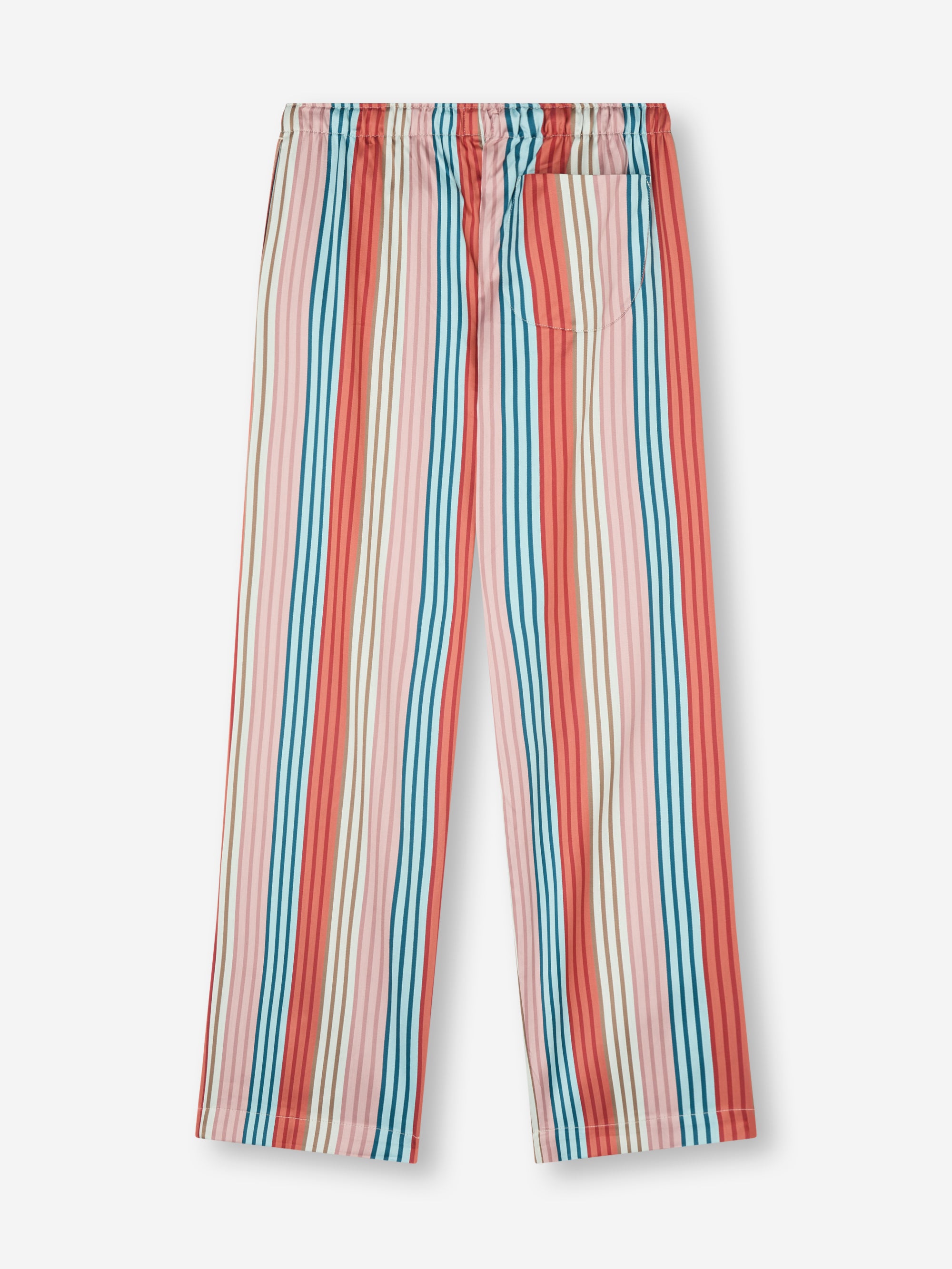 Men's Lounge Trousers Wellington Cotton Satin Multi Stripe