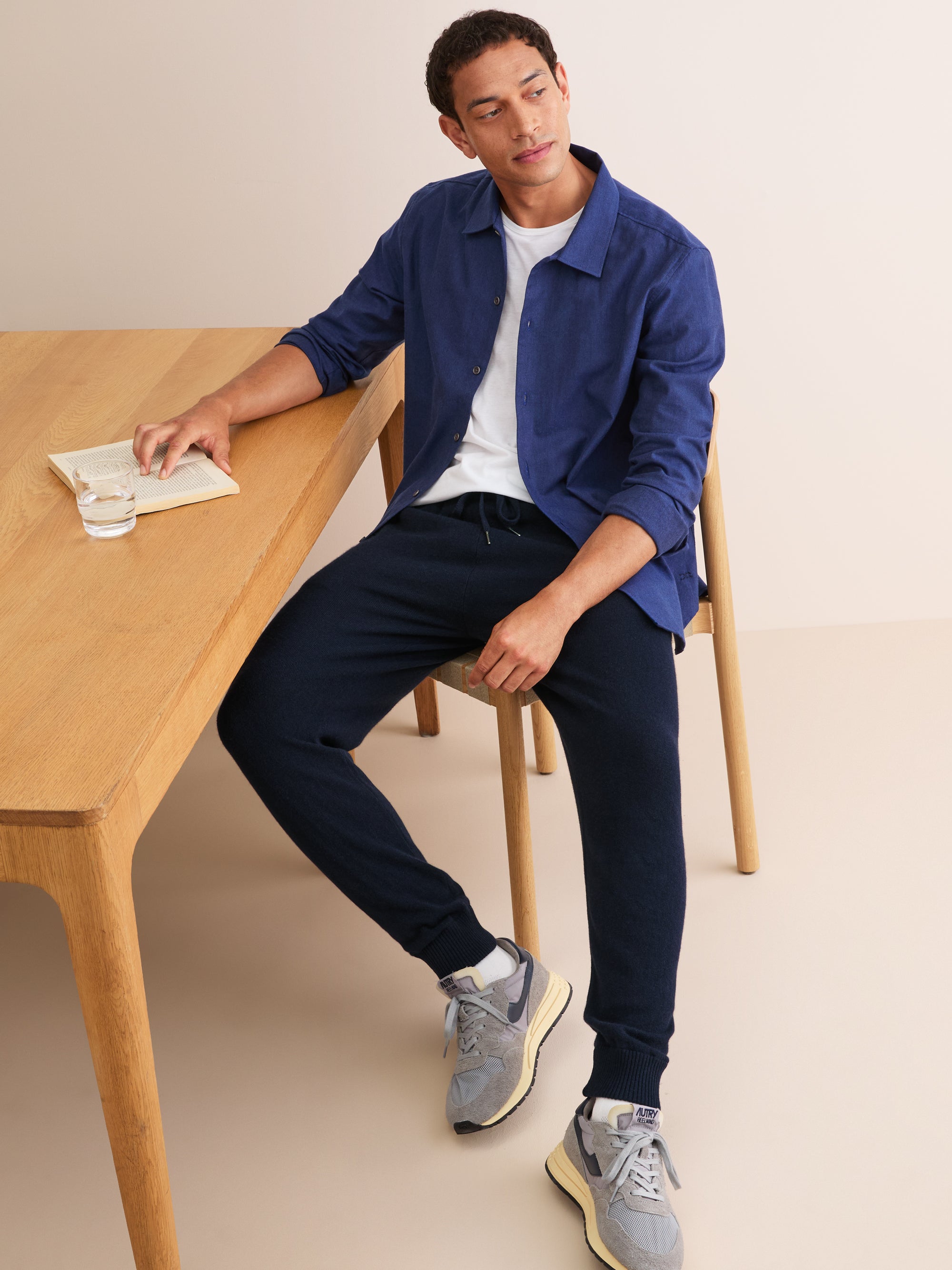 Men's Track Pants Finley Cashmere Navy