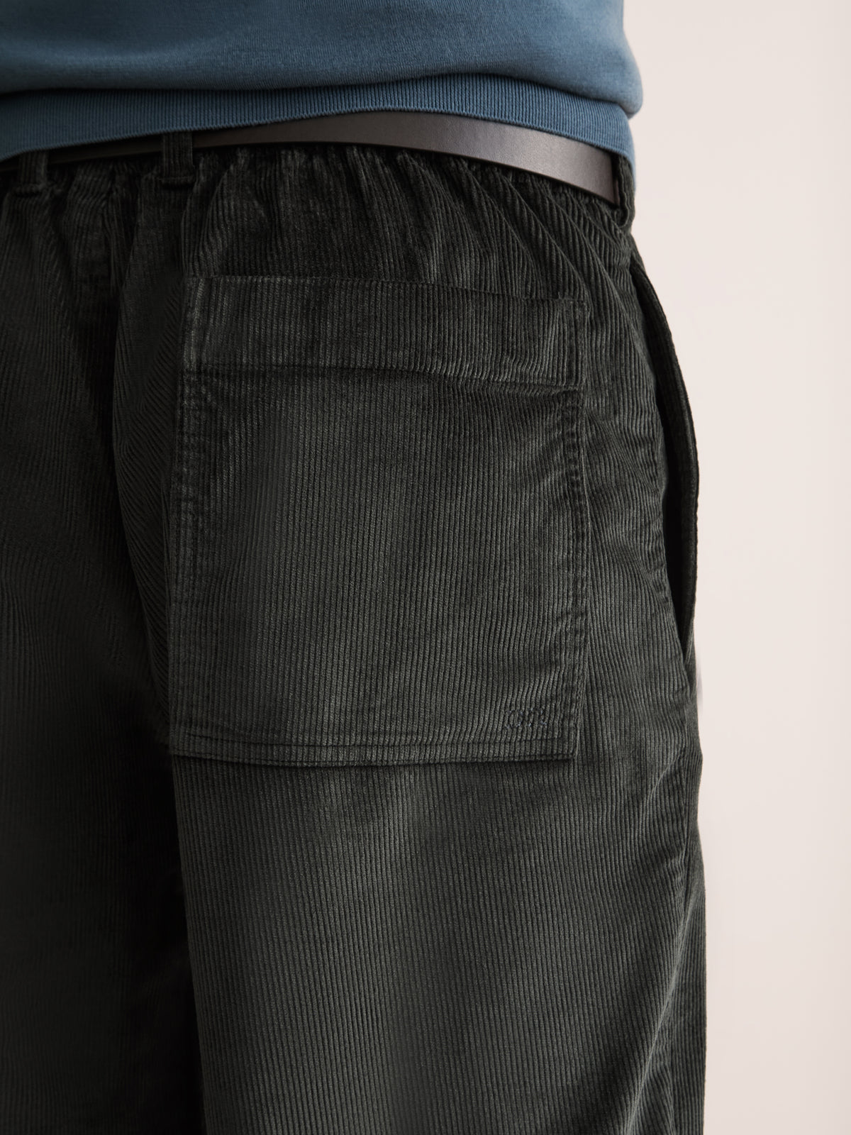 Claude Organic Cotton Corduroy Pants Anthracite Gray