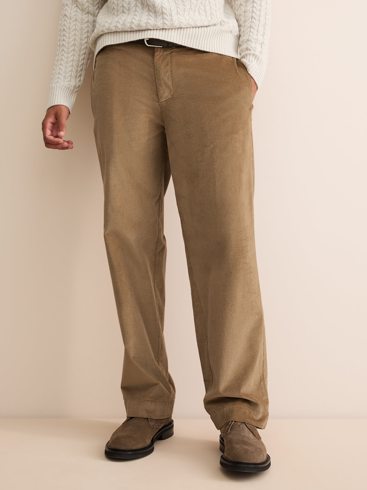 Claude Organic Cotton Corduroy Pants Camel