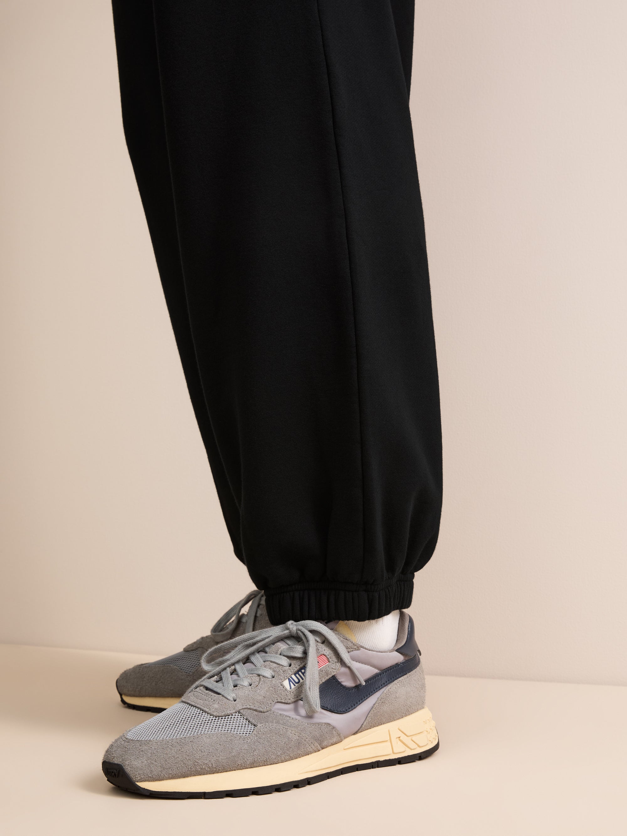 Harley Cotton Modal Wide Leg Sweatpants Black