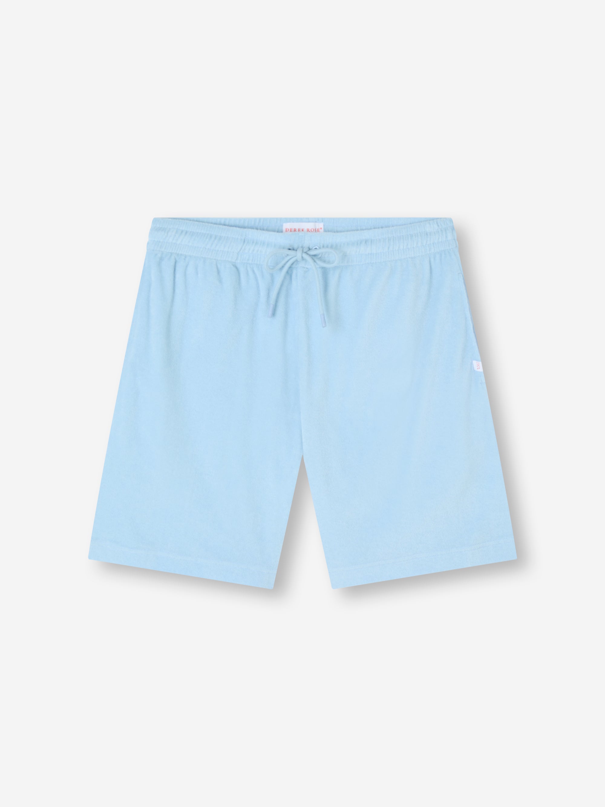 Men's Shorts Teddy Cotton Towelling Light Blue