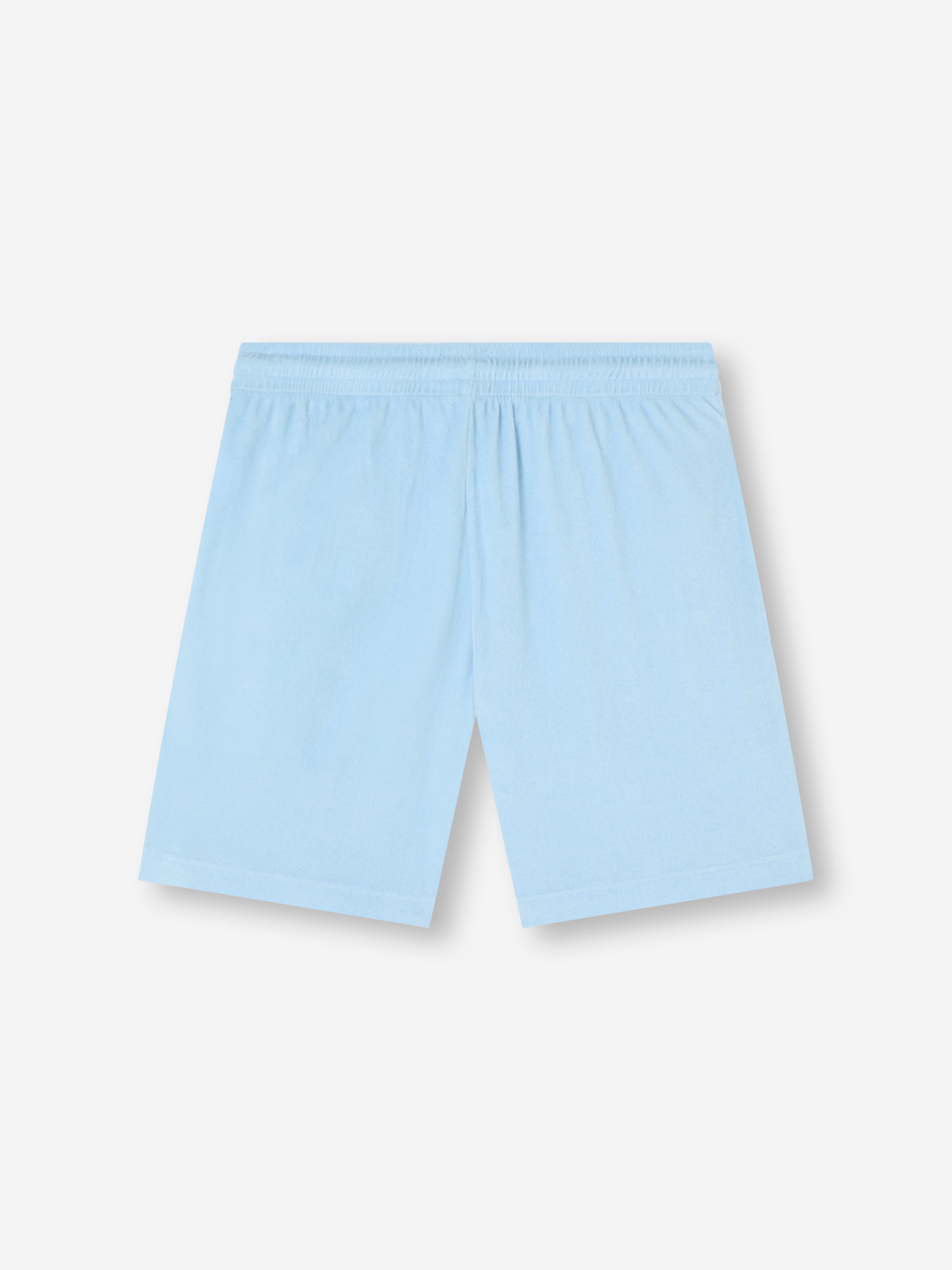 Men's Shorts Teddy Cotton Towelling Light Blue
