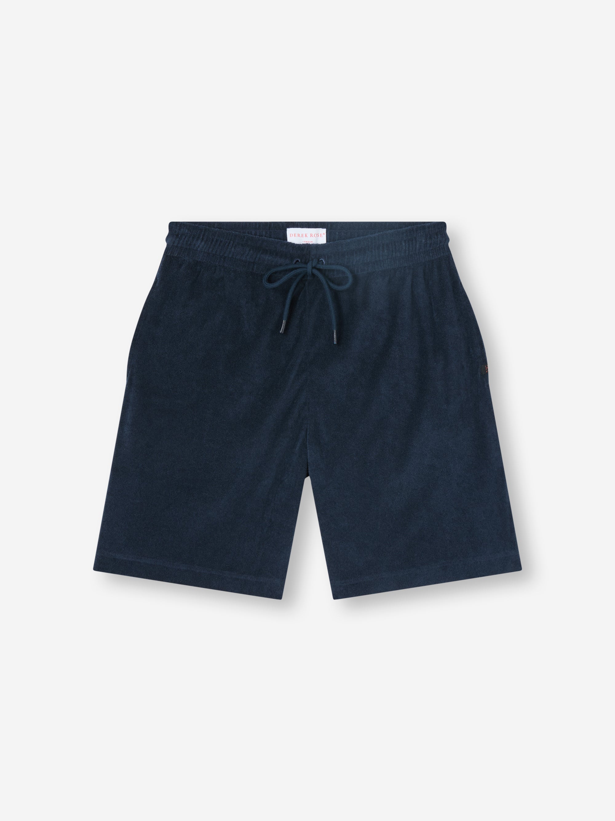 Men's Shorts Teddy Cotton Toweling Navy Blue