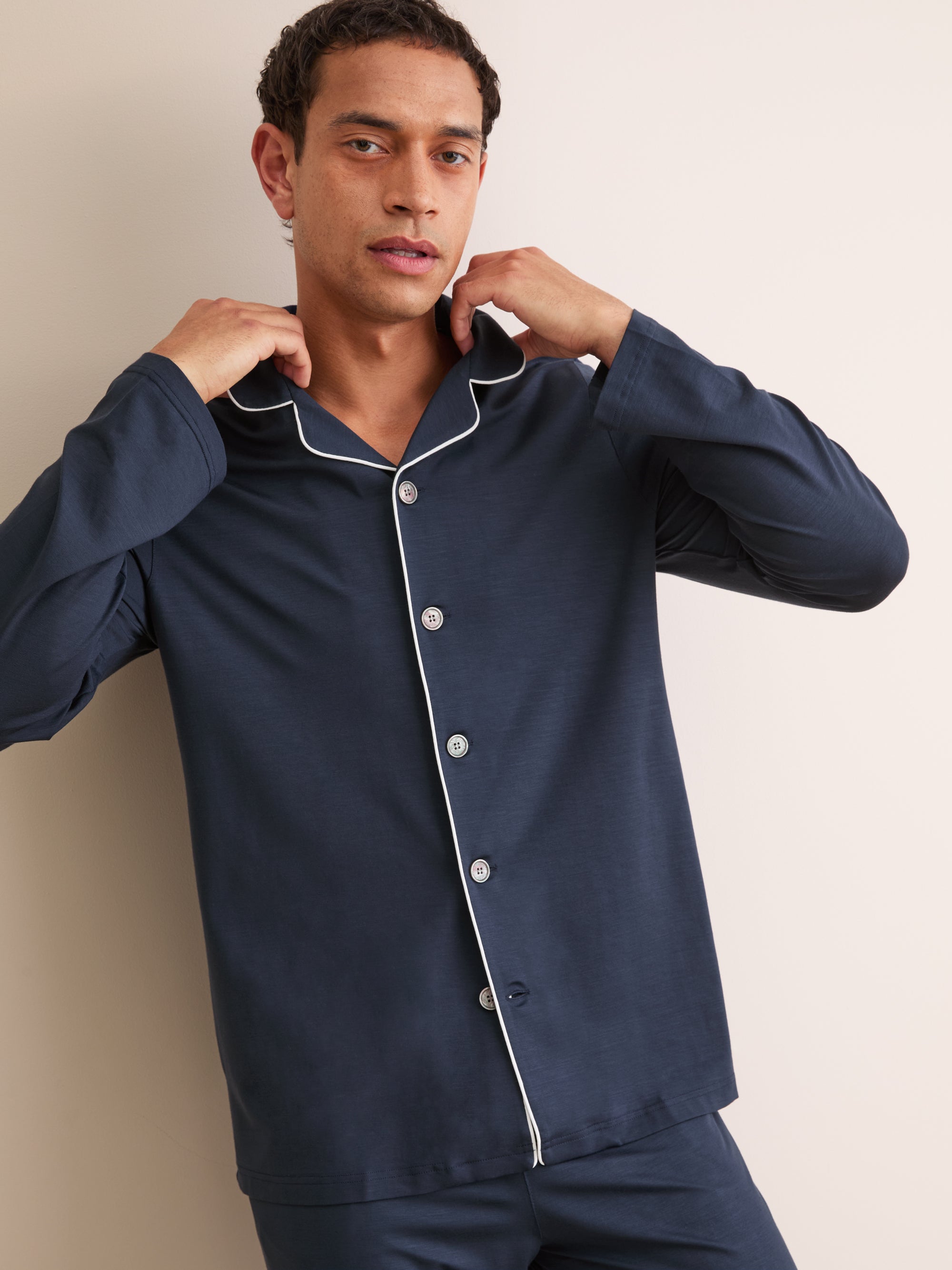 Men's Pyjamas Basel Micro Modal Stretch Navy