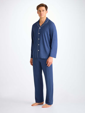 Men's Pyjamas Basel Micro Modal Stretch Sapphire