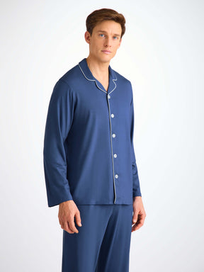Men's Pyjamas Basel Micro Modal Stretch Sapphire