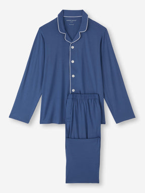 Men's Pyjamas Basel Micro Modal Stretch Sapphire