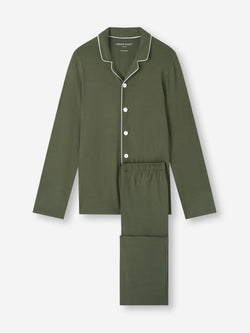 Men's Pajamas Basel Micro Modal Stretch Evergreen