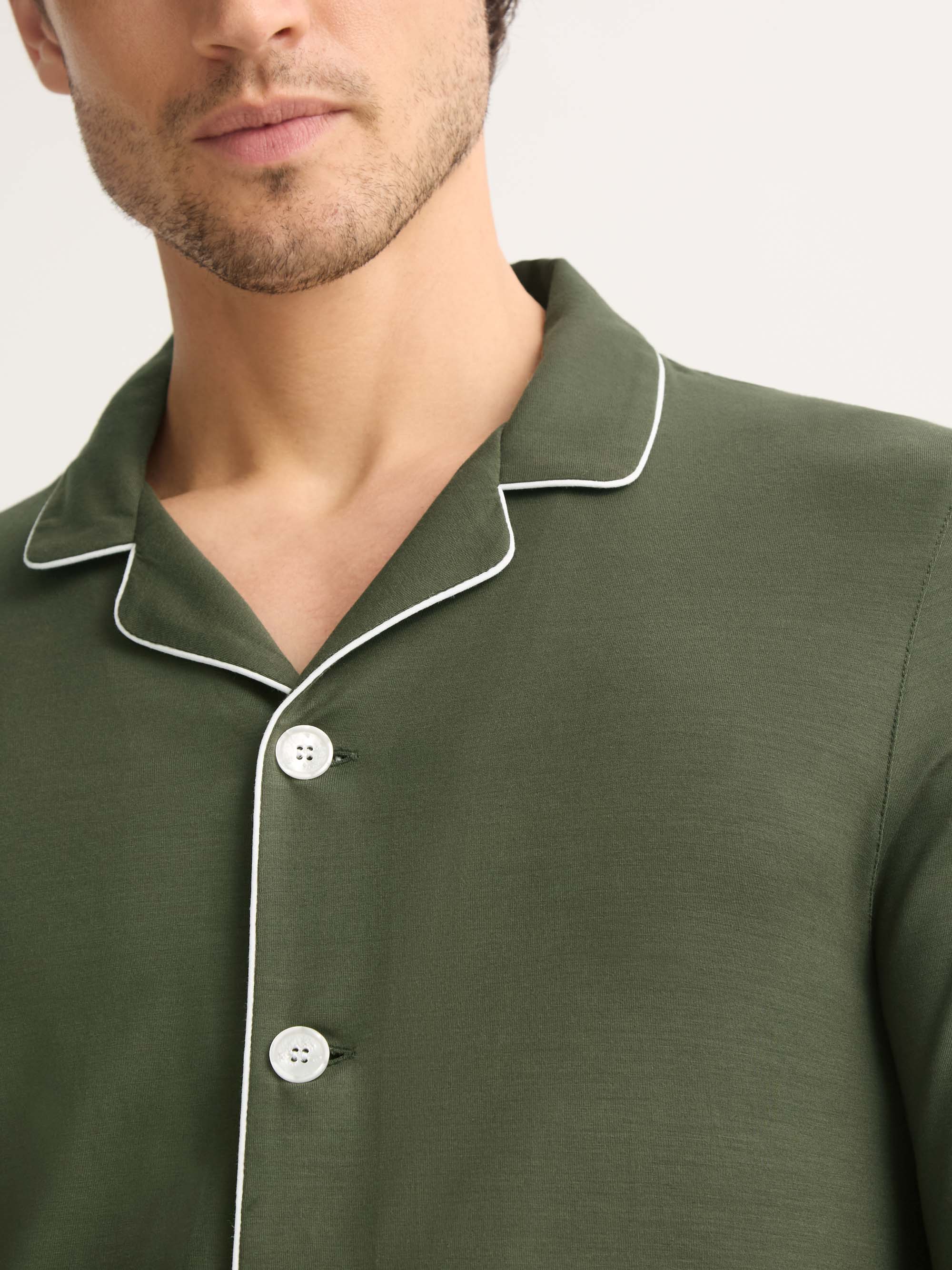 Men's Pajamas Basel Micro Modal Stretch Evergreen