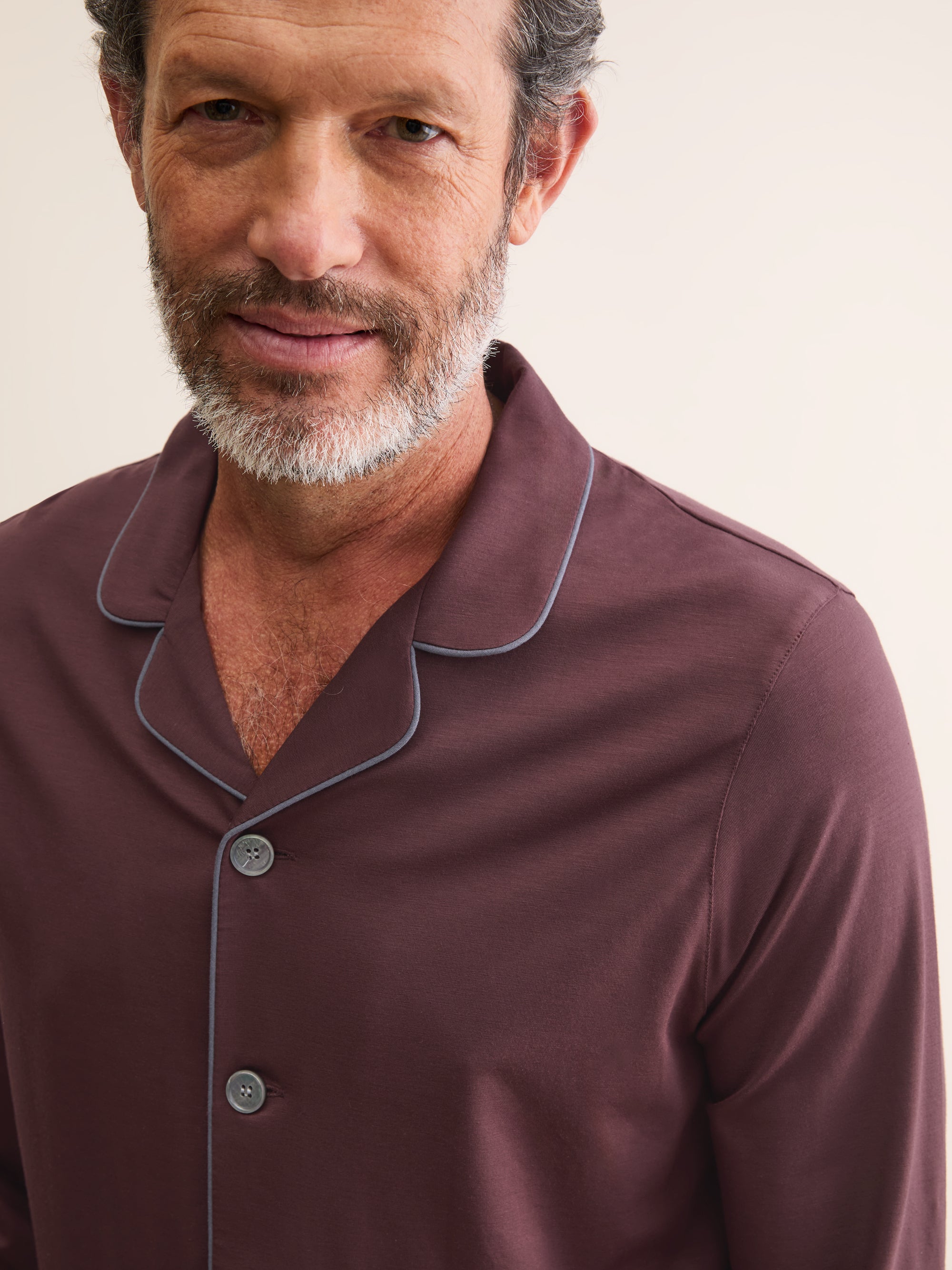 Men's Pajamas Basel Micro Modal Stretch Mahogany Brown