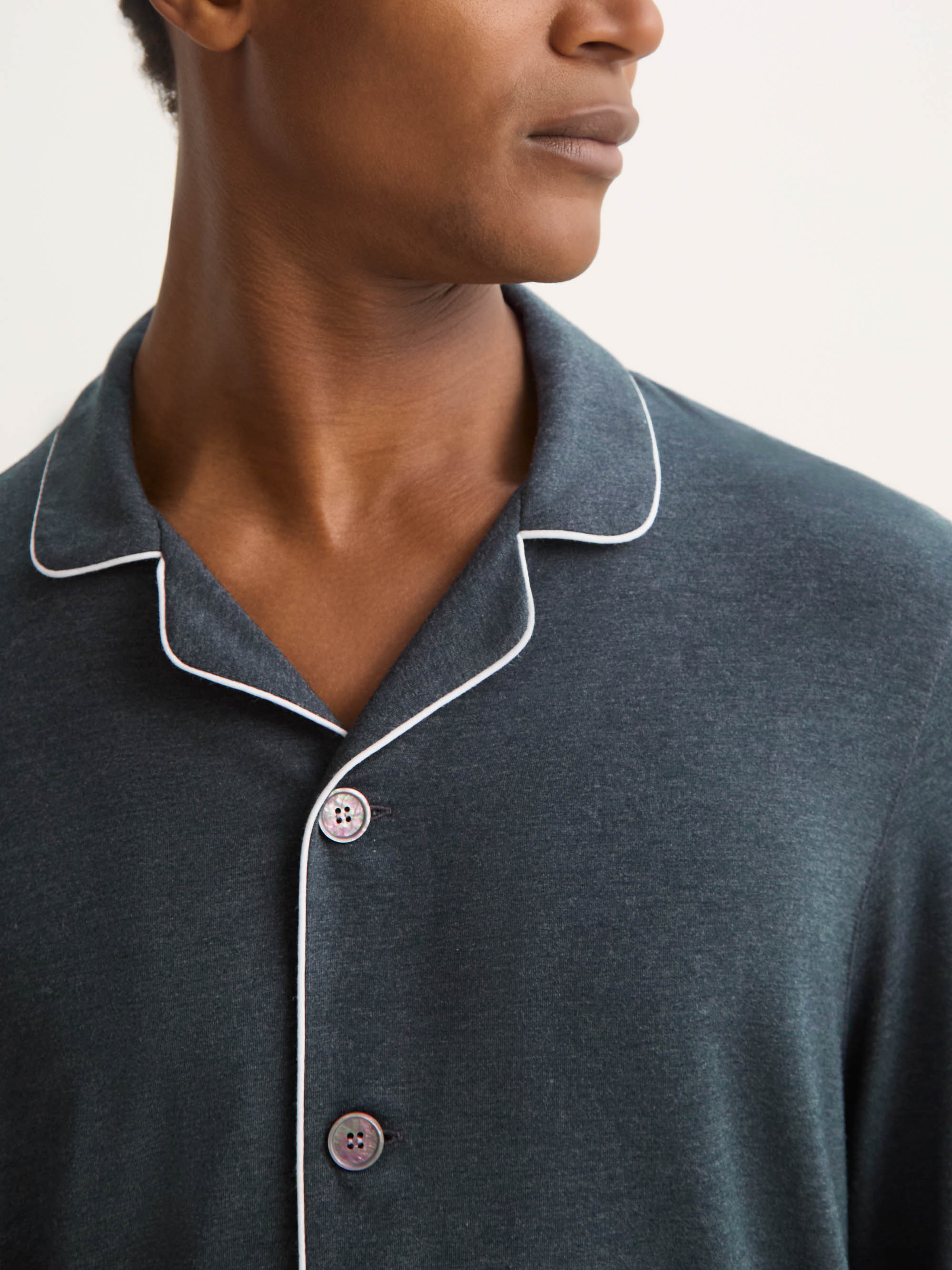 Men's Modern Fit Pajamas Marlowe Micro Modal Stretch Anthracite