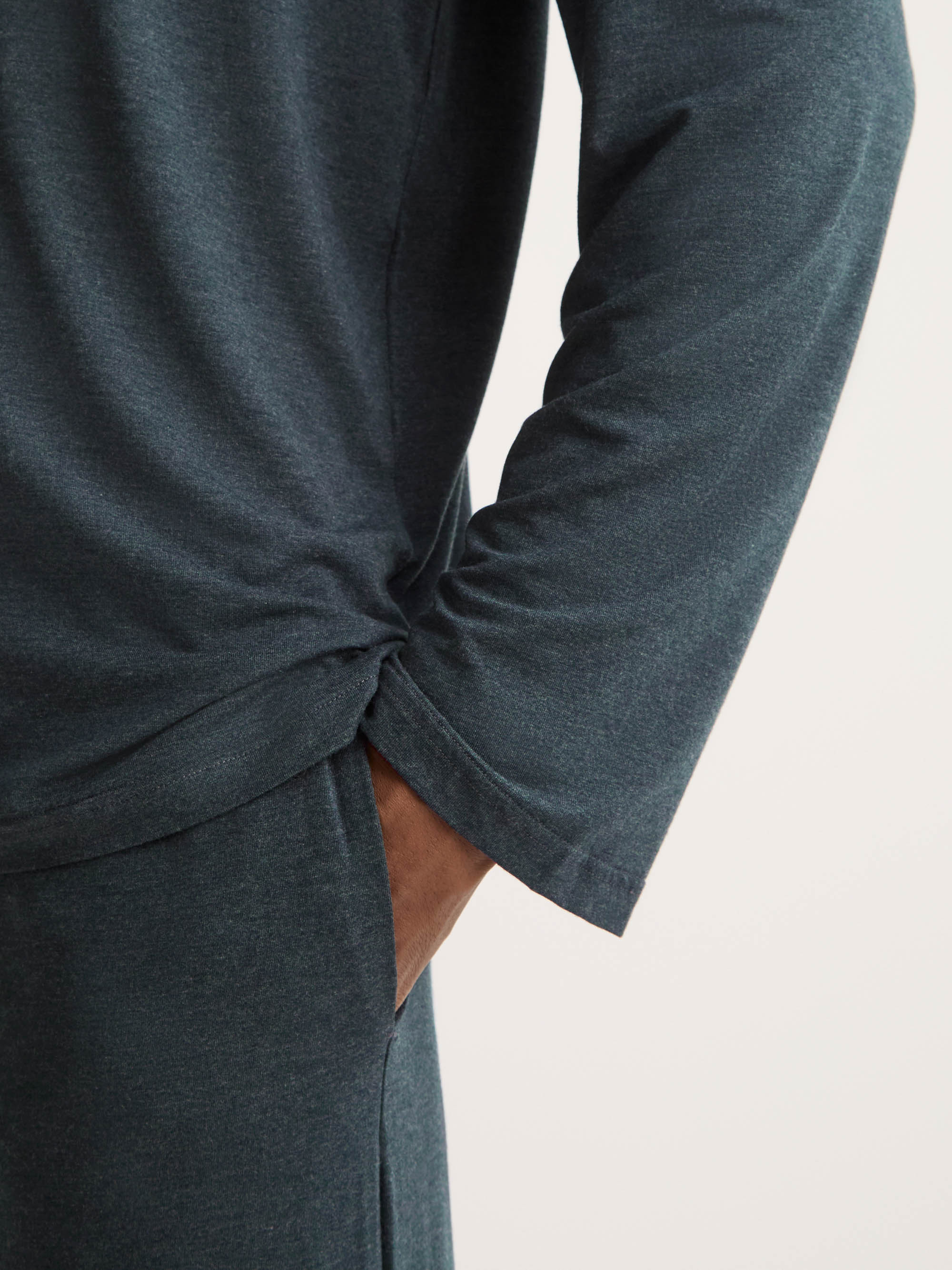 Men's Modern Fit Pajamas Marlowe Micro Modal Stretch Anthracite