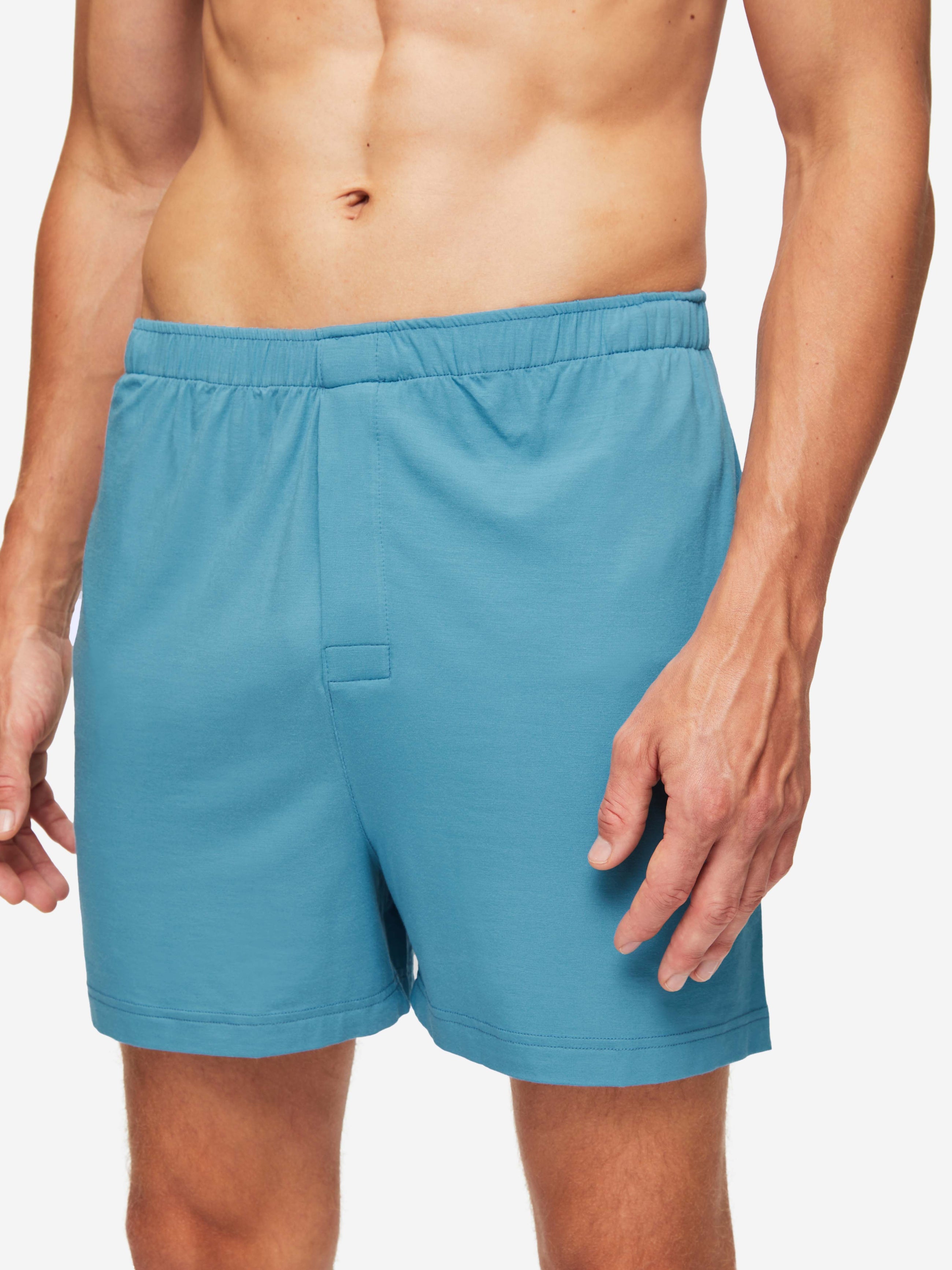 Men's Short Pyjamas Basel Micro Modal Stretch Harbour Blue