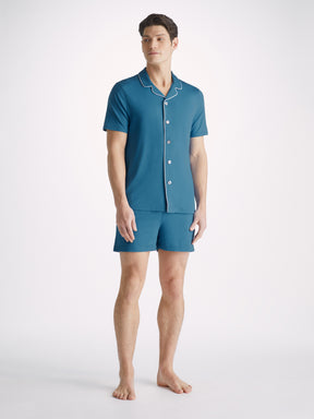 Men's Short Pyjamas Basel Micro Modal Stretch Ocean