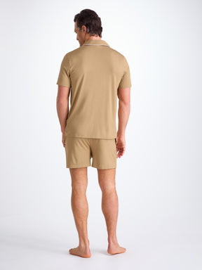 Men's Short Pyjamas Basel Micro Modal Stretch Camel