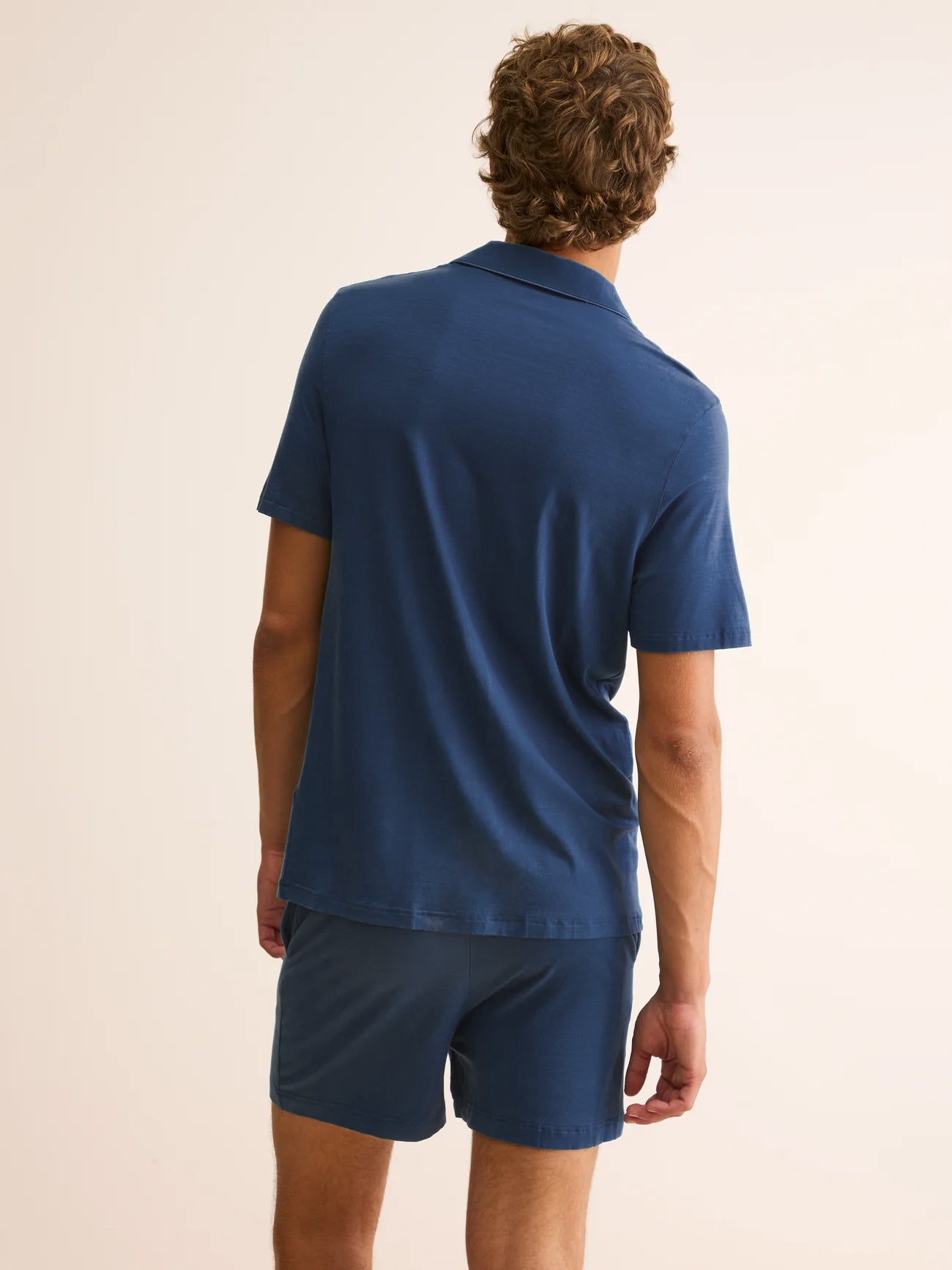 Men's Short Pyjamas Basel Micro Modal Stretch Navy