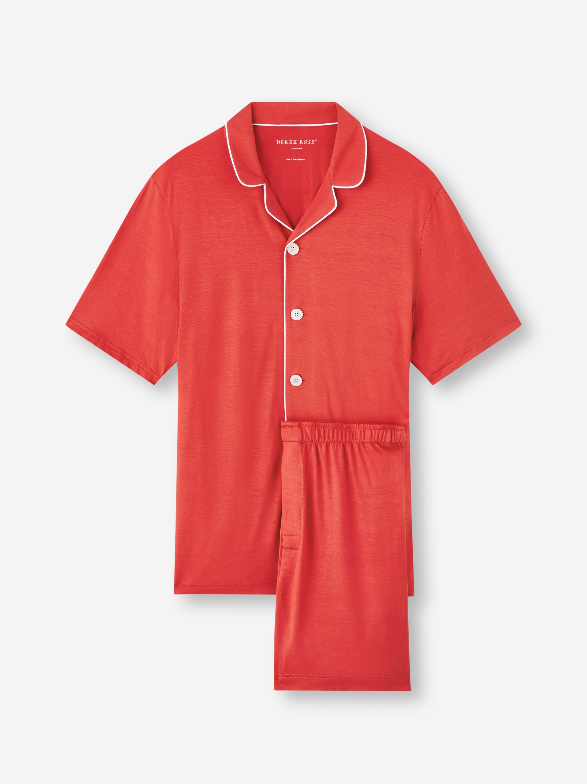 Men's Short Pyjamas Basel Micro Modal Stretch Red