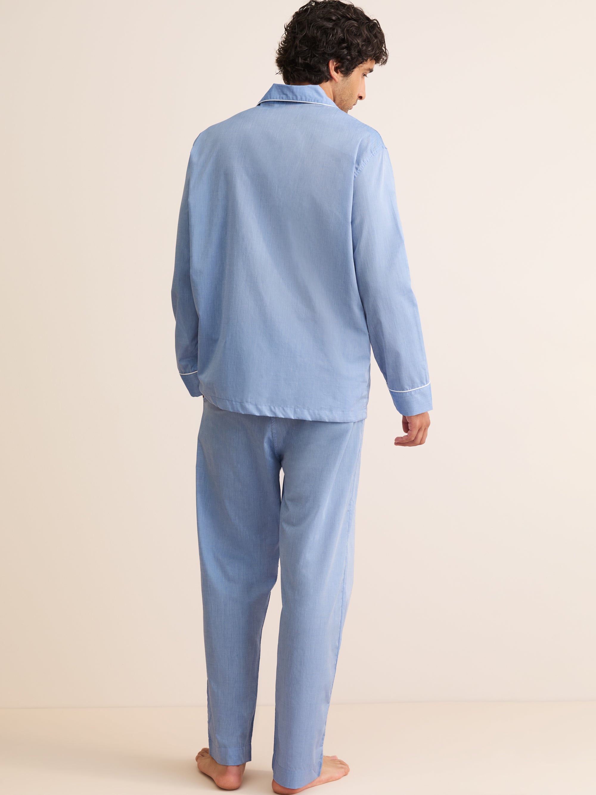 Amalfi Cotton Batiste Pyjamas Cornflower Blue