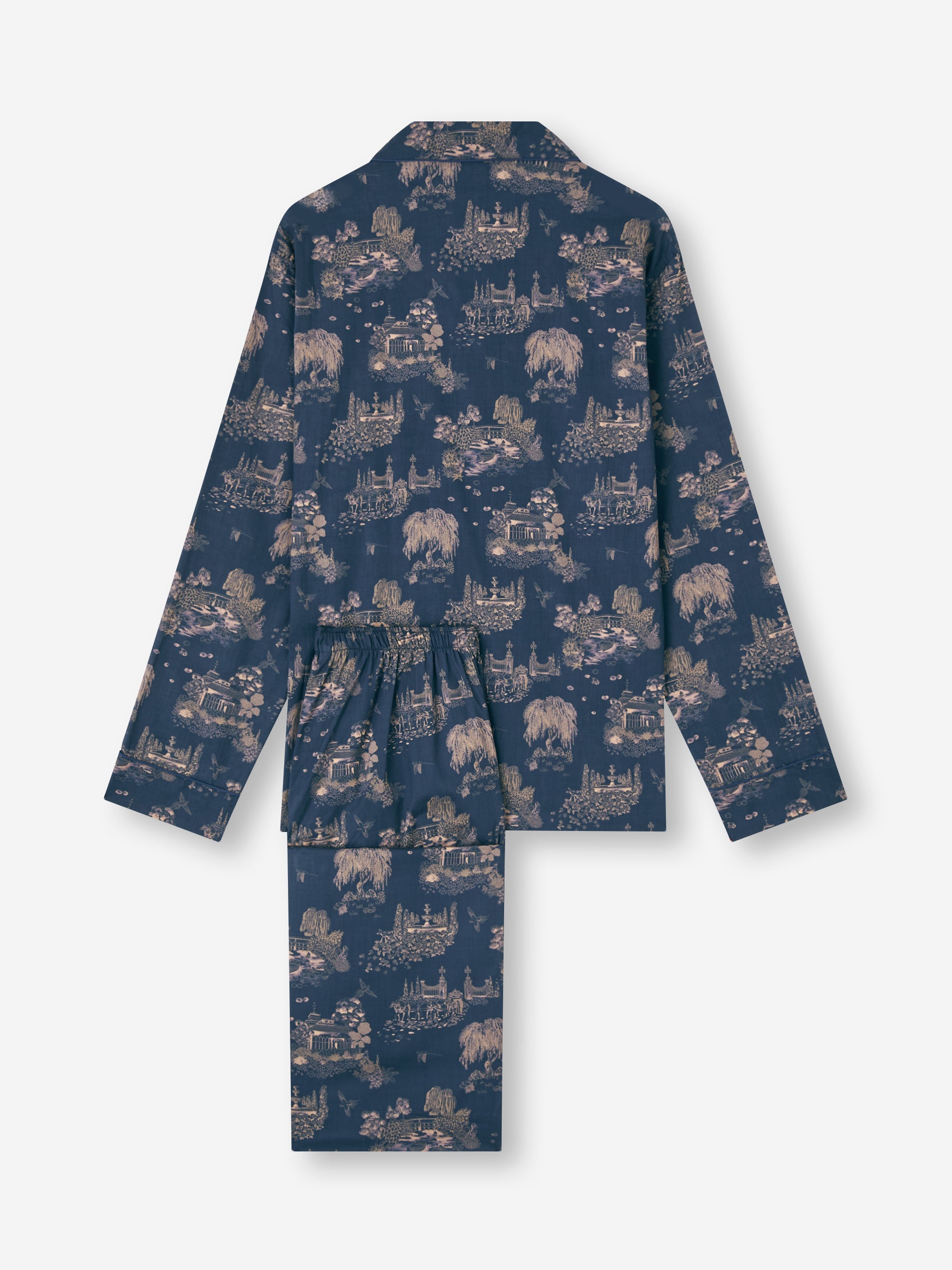 Men's Classic Fit Pajamas London Toile Navy