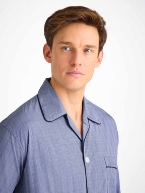 Men's Classic Fit Pajamas Felsted 3 Cotton Blue