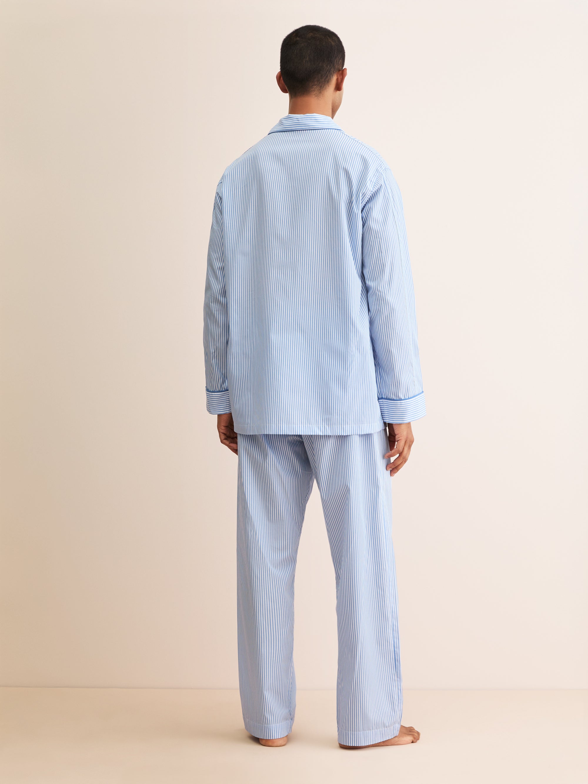 Men's Classic Fit Pyjamas James Cotton Blue 