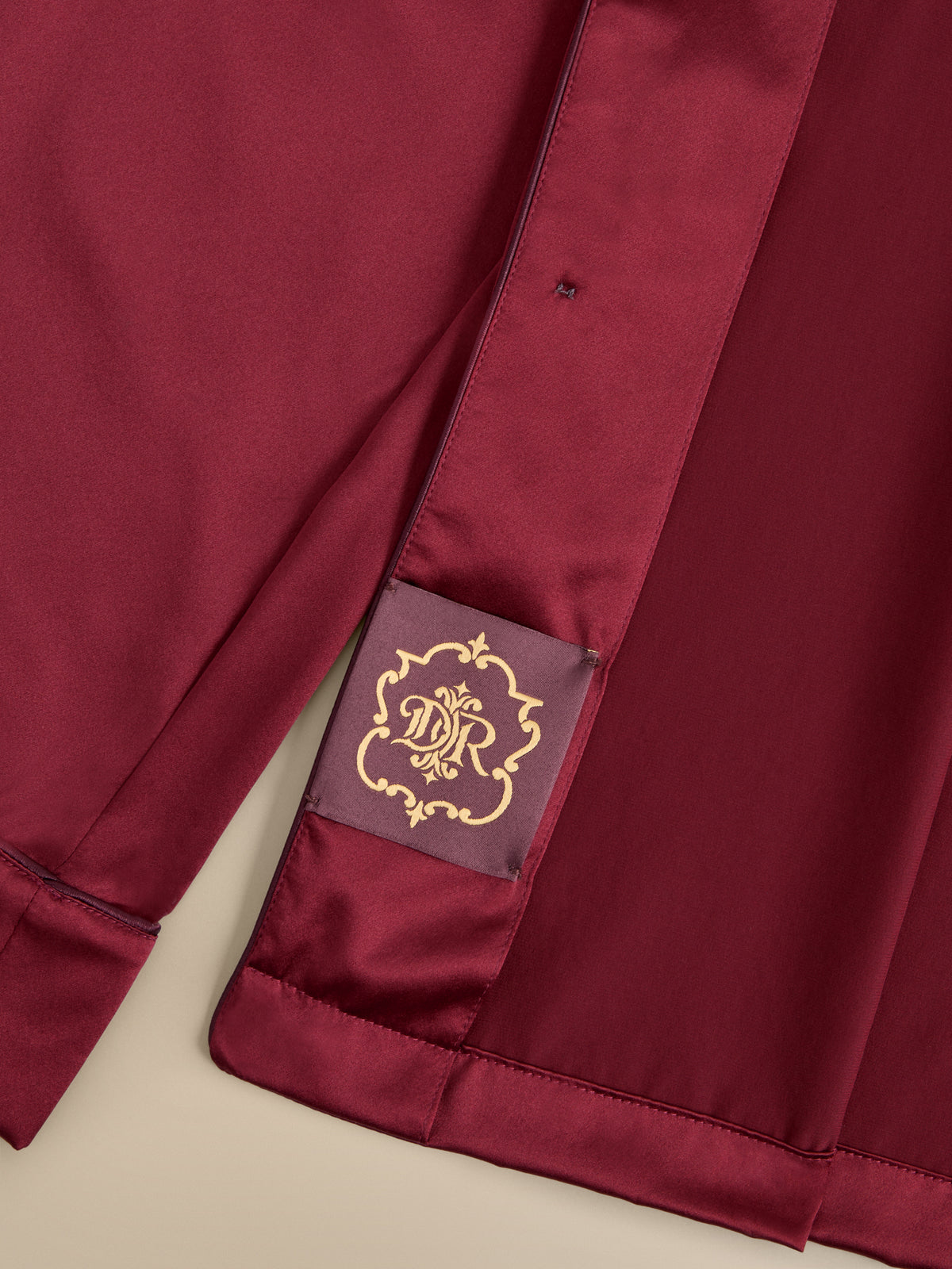 Bailey Silk Pyjamas Cabernet Red