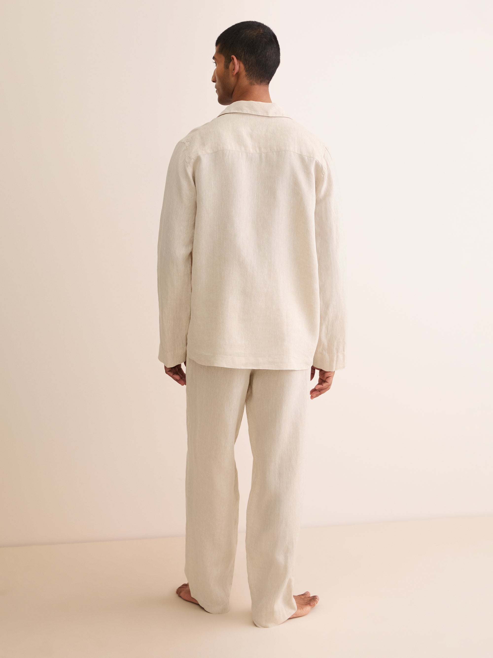 Men's Pyjamas Sicily Linen Sand
