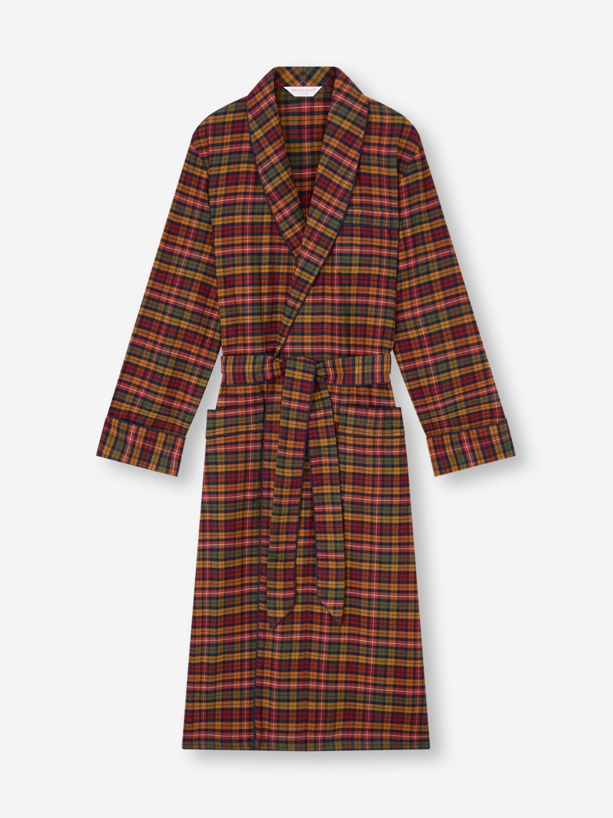Men's Robe Kelburn Brushed Cotton Multicolor Check