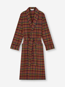 Men's Robe Kelburn Brushed Cotton Multicolor Check
