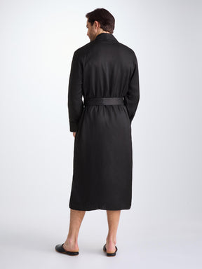 Men's Robe Woburn 8 Silk Satin Black