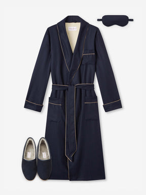 Men's Duke Dressing Gown, Crawford Slippers & Eye Mask Gift Set