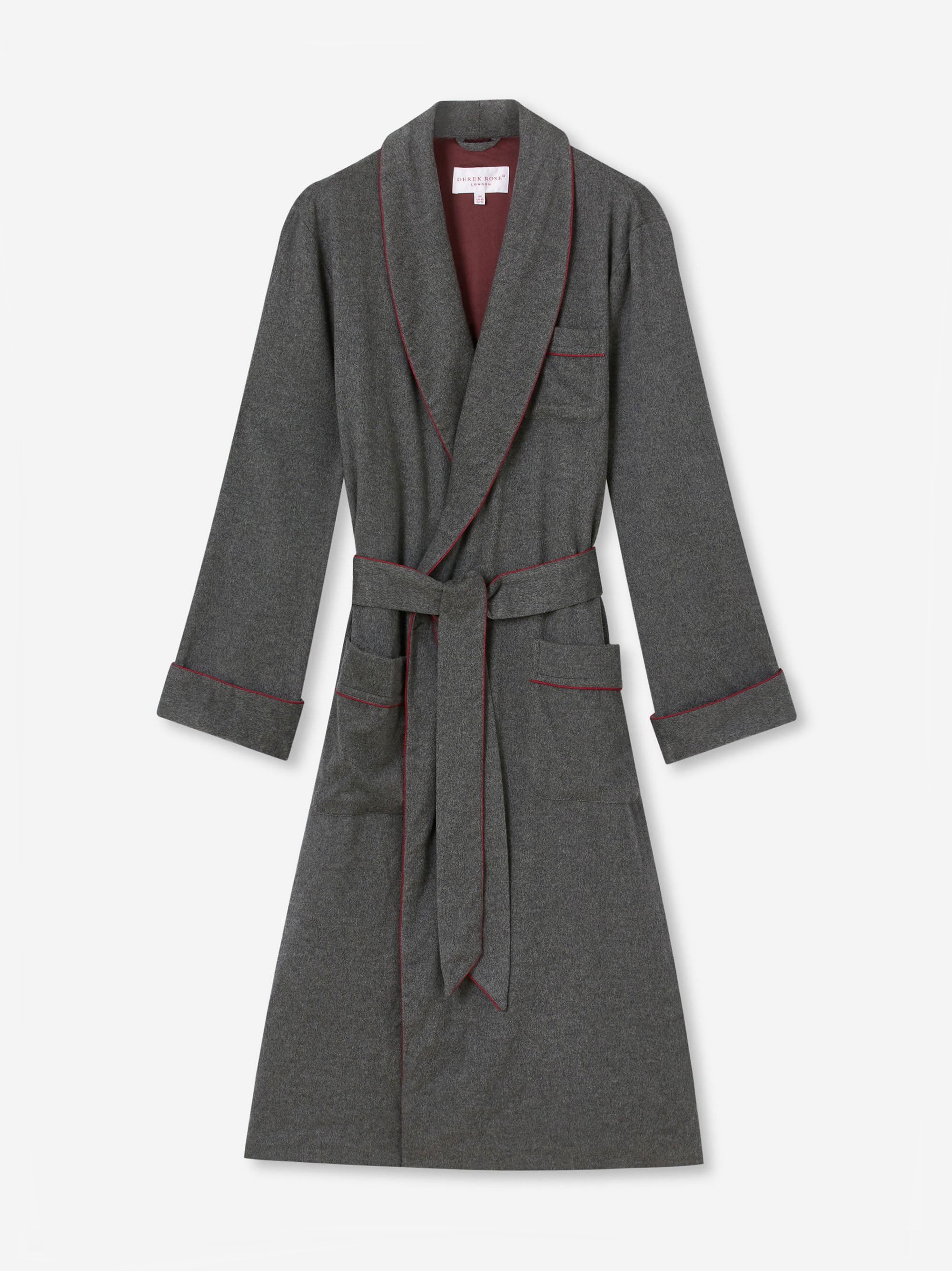 Men's Dressing Gown Duke Cashmere Charcoal - Main Image