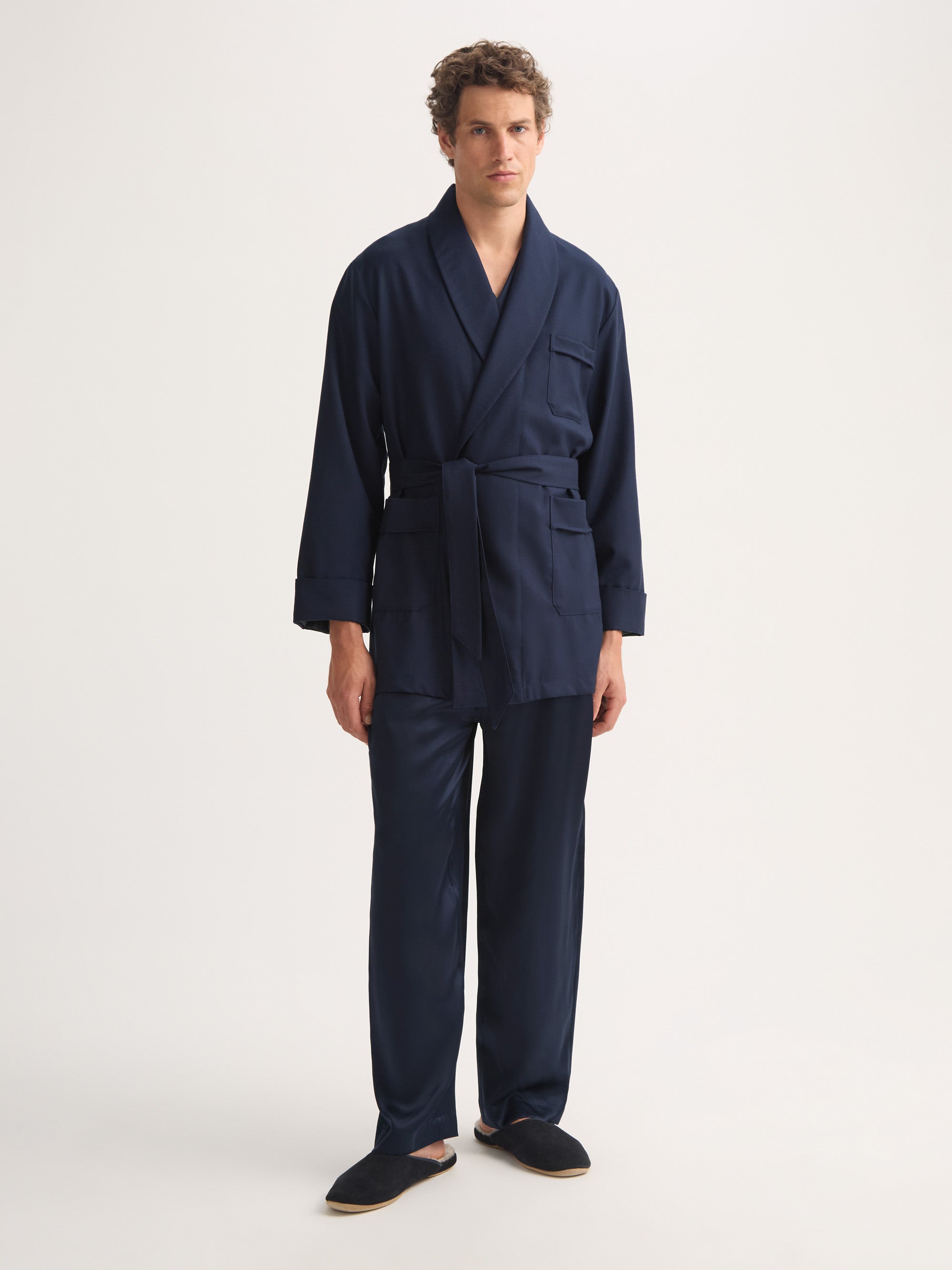 Men's Smoking Jacket Westminster 2 Wool Navy