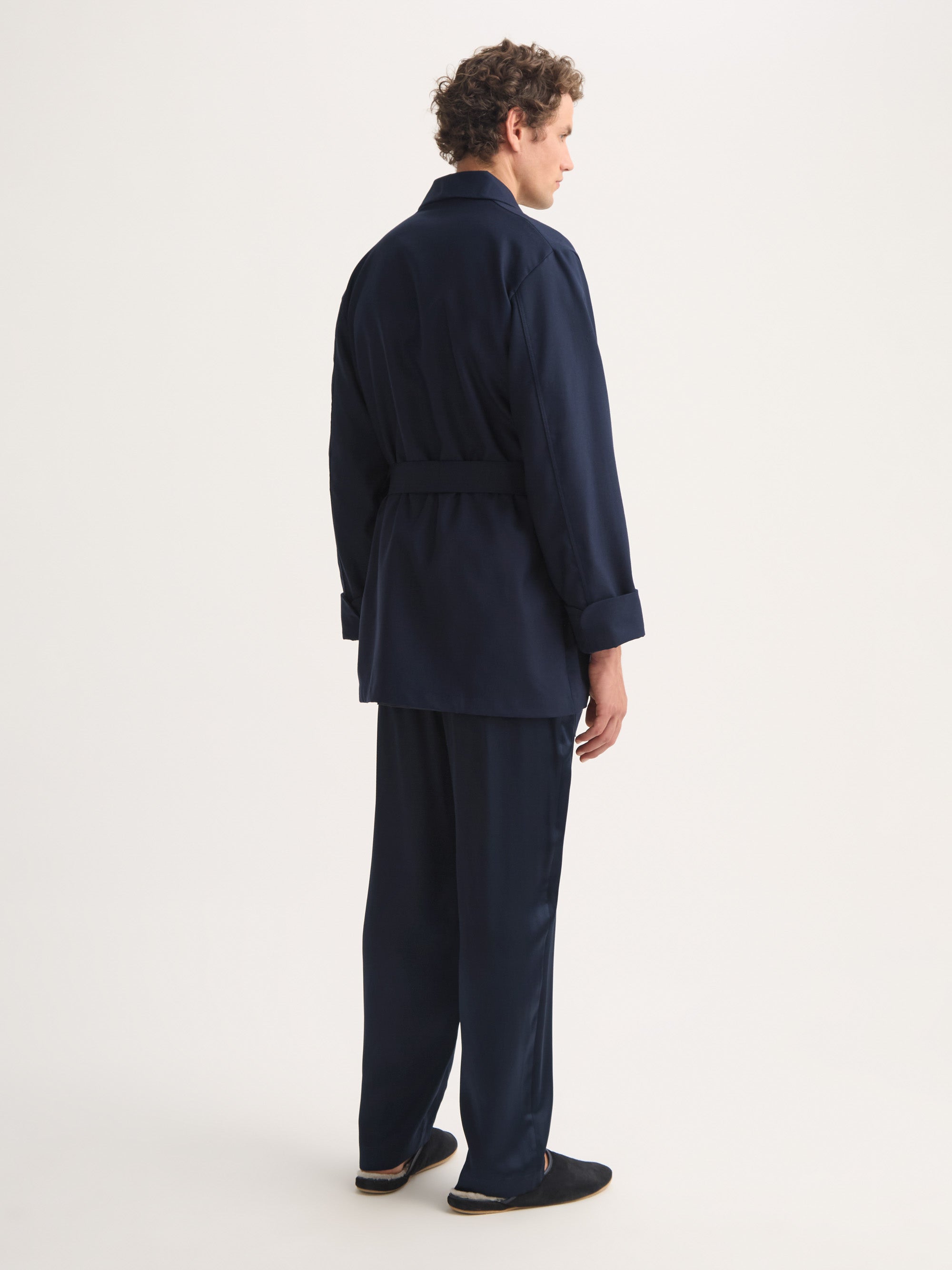 Men's Smoking Jacket Westminster 2 Wool Navy
