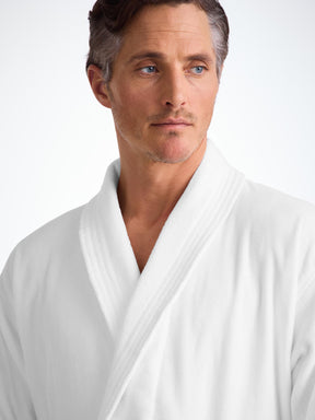 Men's Bathrobe Triton 10 Terry Cotton White 