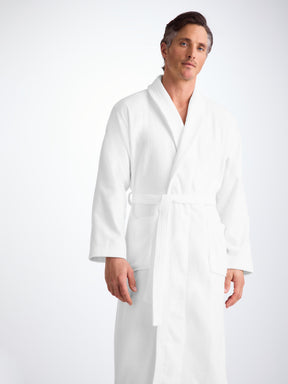 Men's Bathrobe Triton 10 Terry Cotton White 