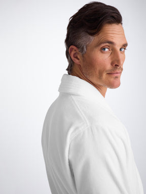 Men's Bathrobe Triton 10 Terry Cotton White 
