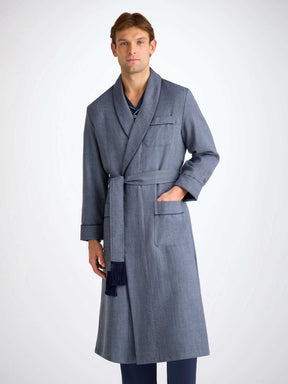 Men's Dressing Gown Lincoln 11 Navy