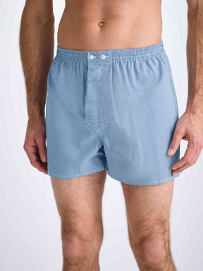Men's Classic Fit Boxers Cotton Navy Puppytooth Pattern
