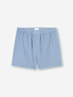 Men's Classic Fit Boxers Cotton Navy Puppytooth Pattern
