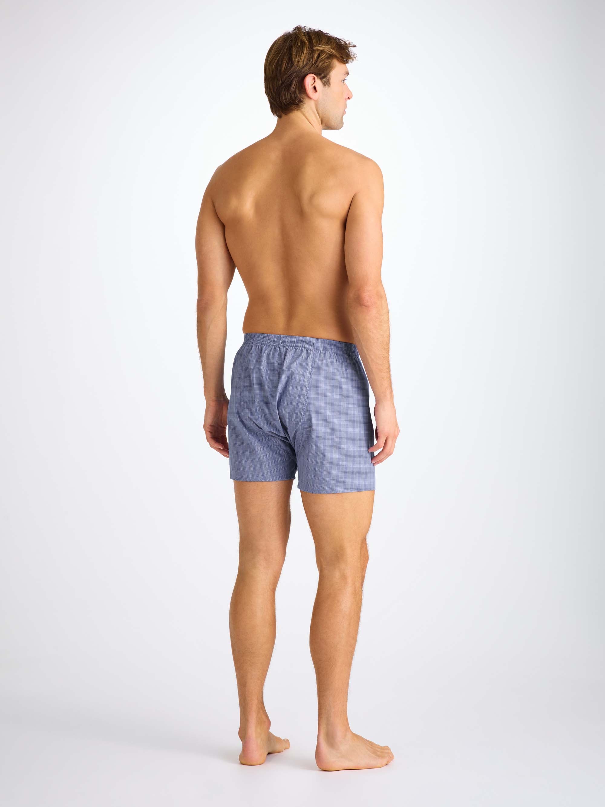Men's Classic Fit Boxers Felsted 3 Cotton Blue