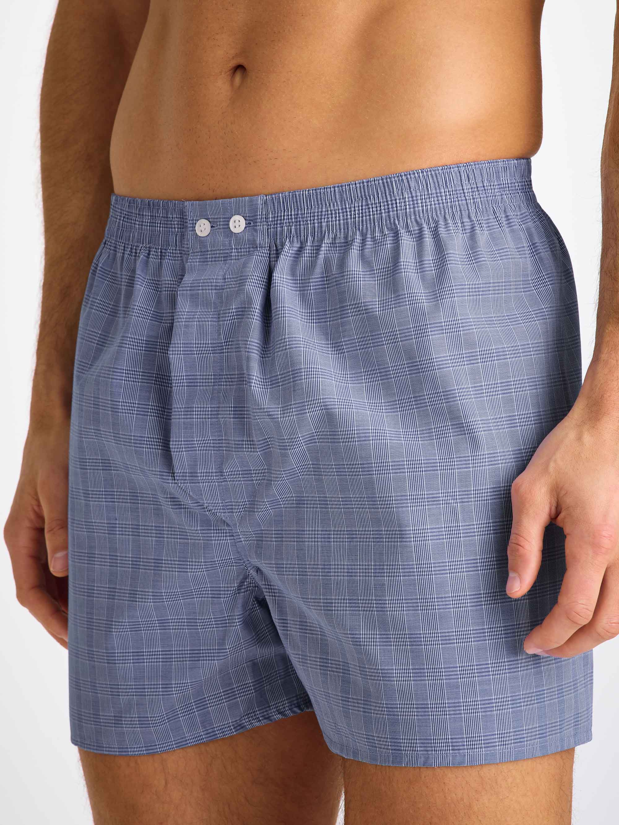 Men's Classic Fit Boxers Felsted 3 Cotton Blue