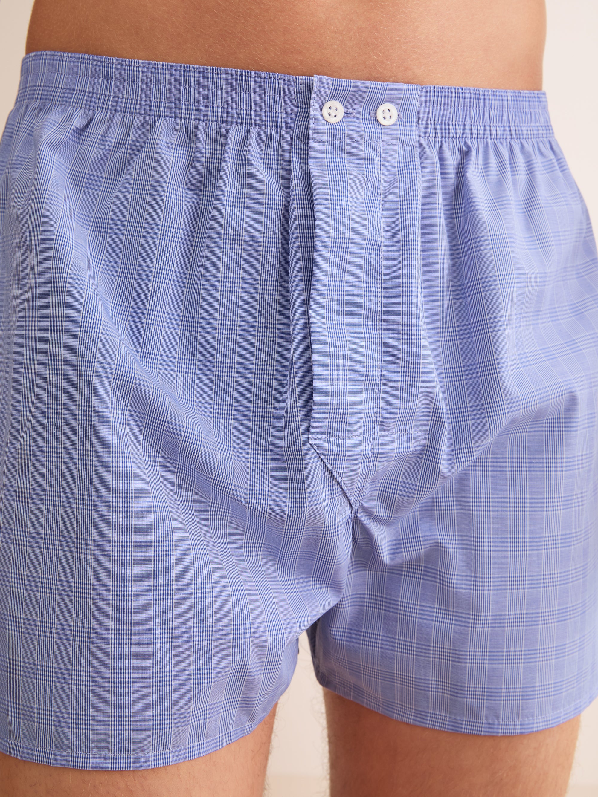 Men's Classic Fit Boxers Felsted 3 Cotton Blue