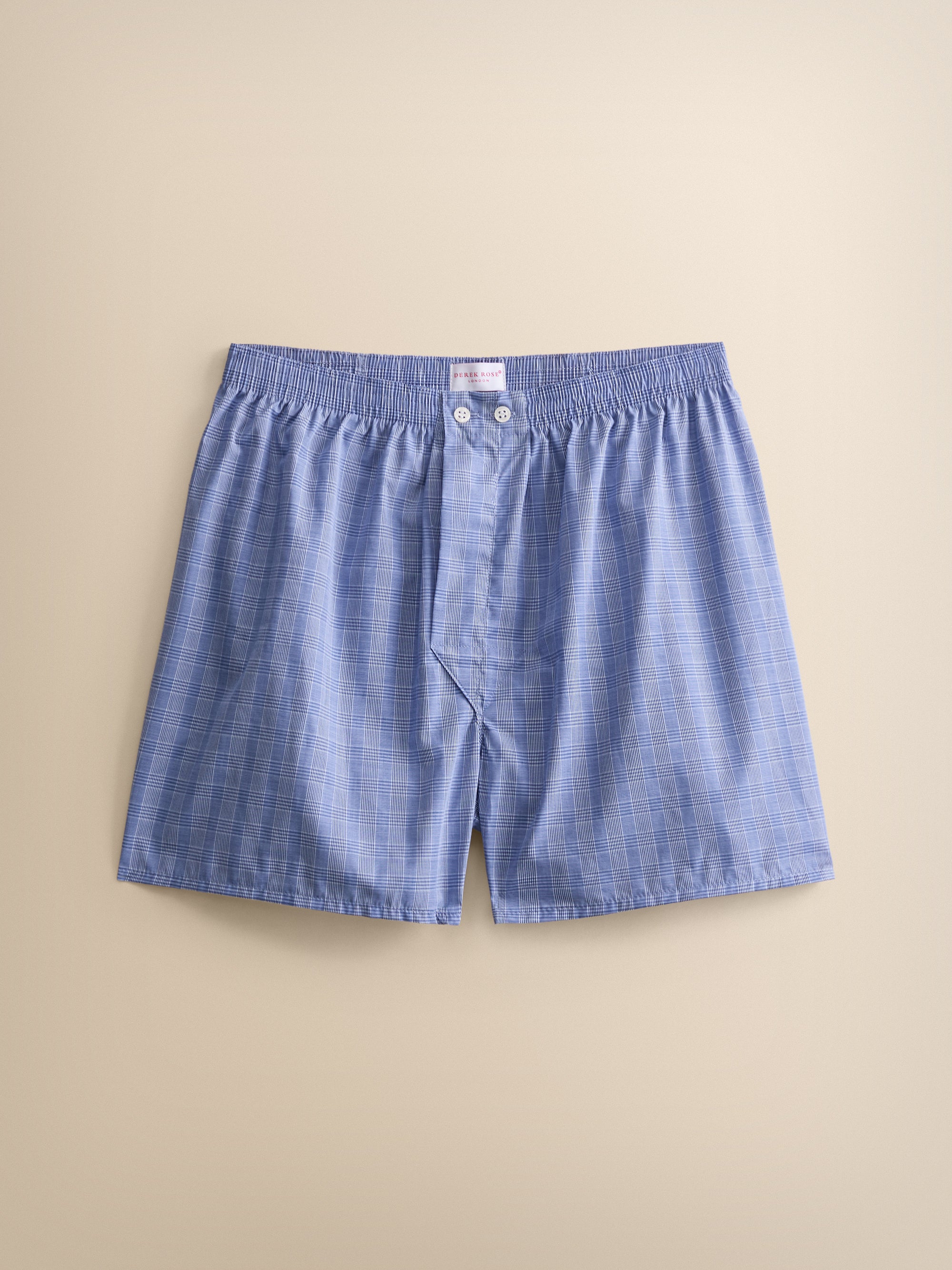 Felsted Cotton Classic Fit Boxers Mid Blue Check