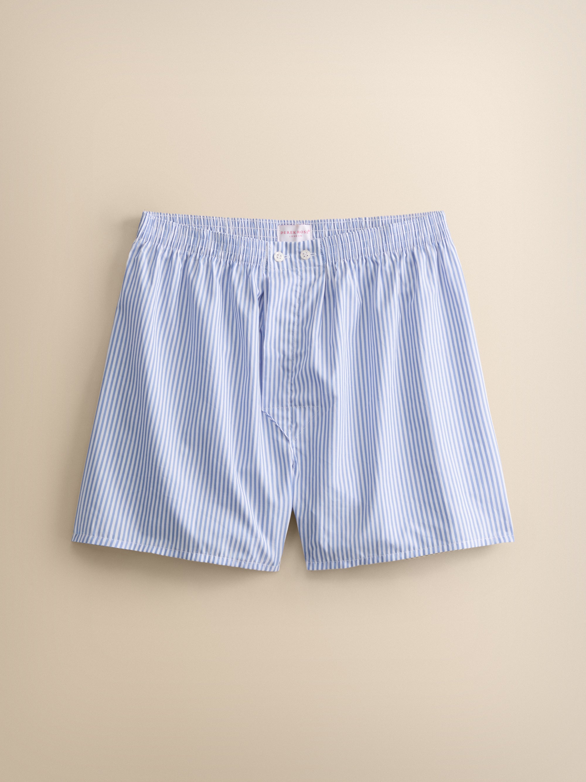 Men's James Cotton Classic Fit Boxers Light Blue | Derek Rose