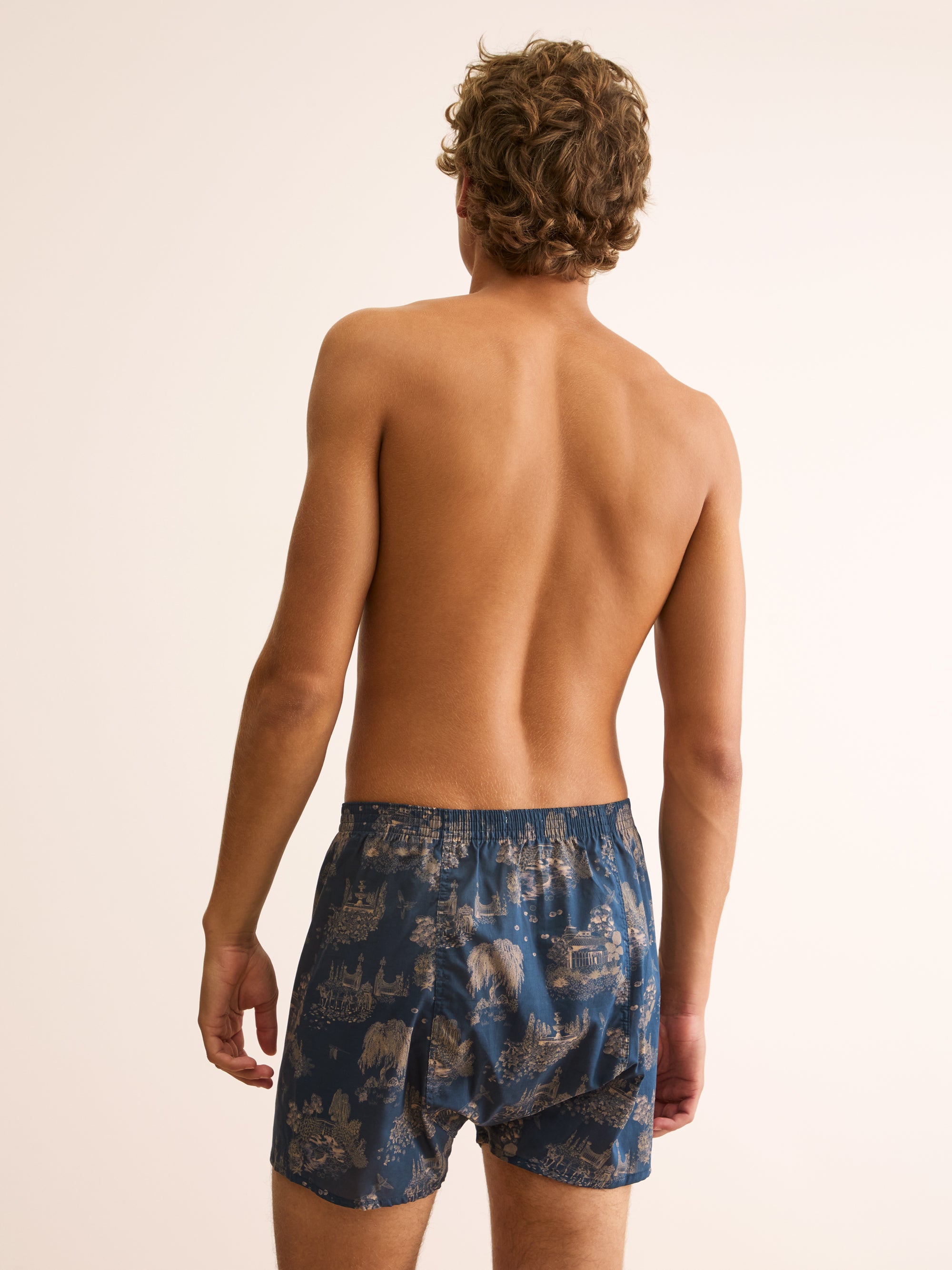 Men's Classic Fit Boxers London Toile Navy