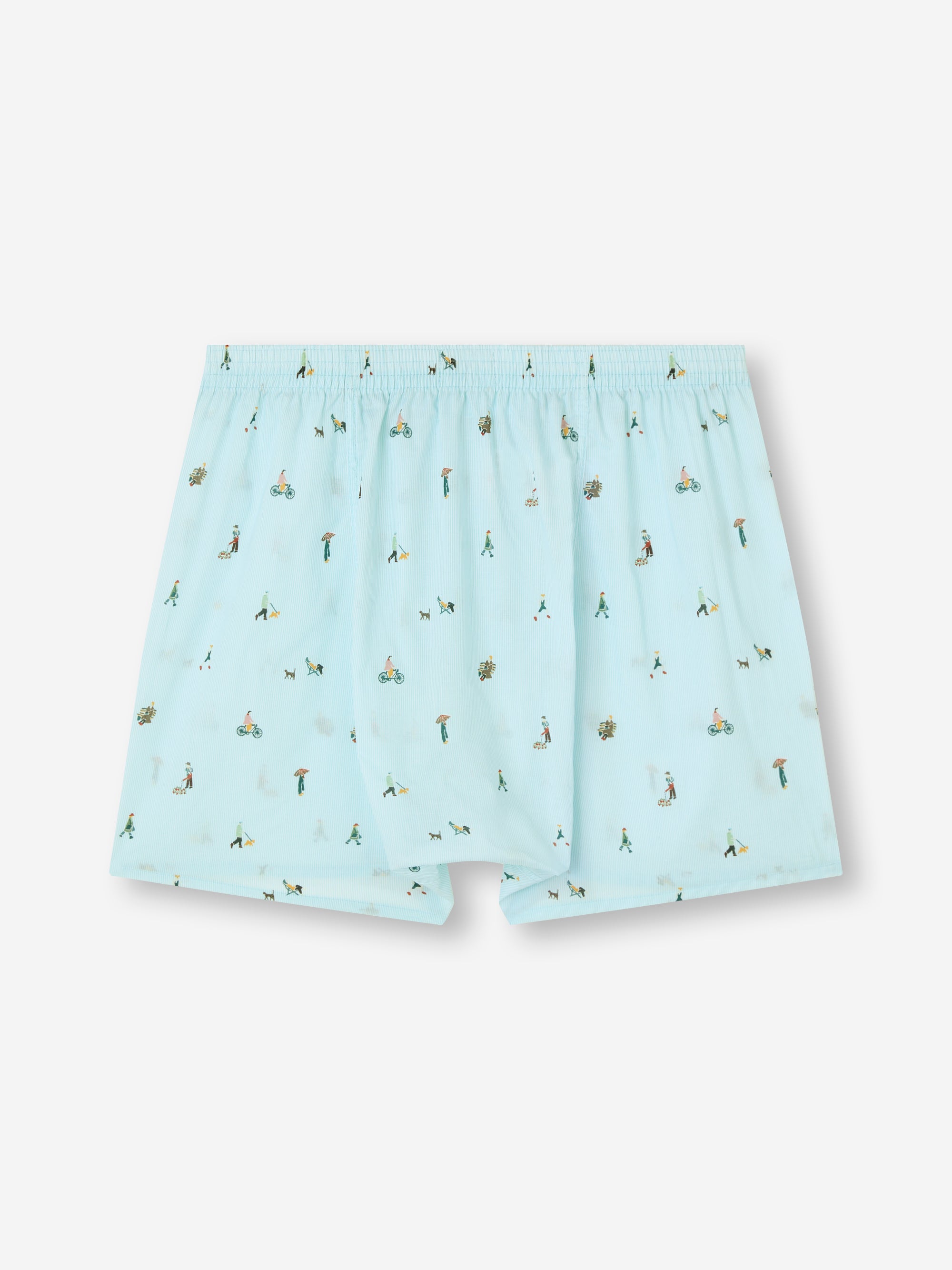 Men's Classic Fit Boxers People of London Blue Stripe