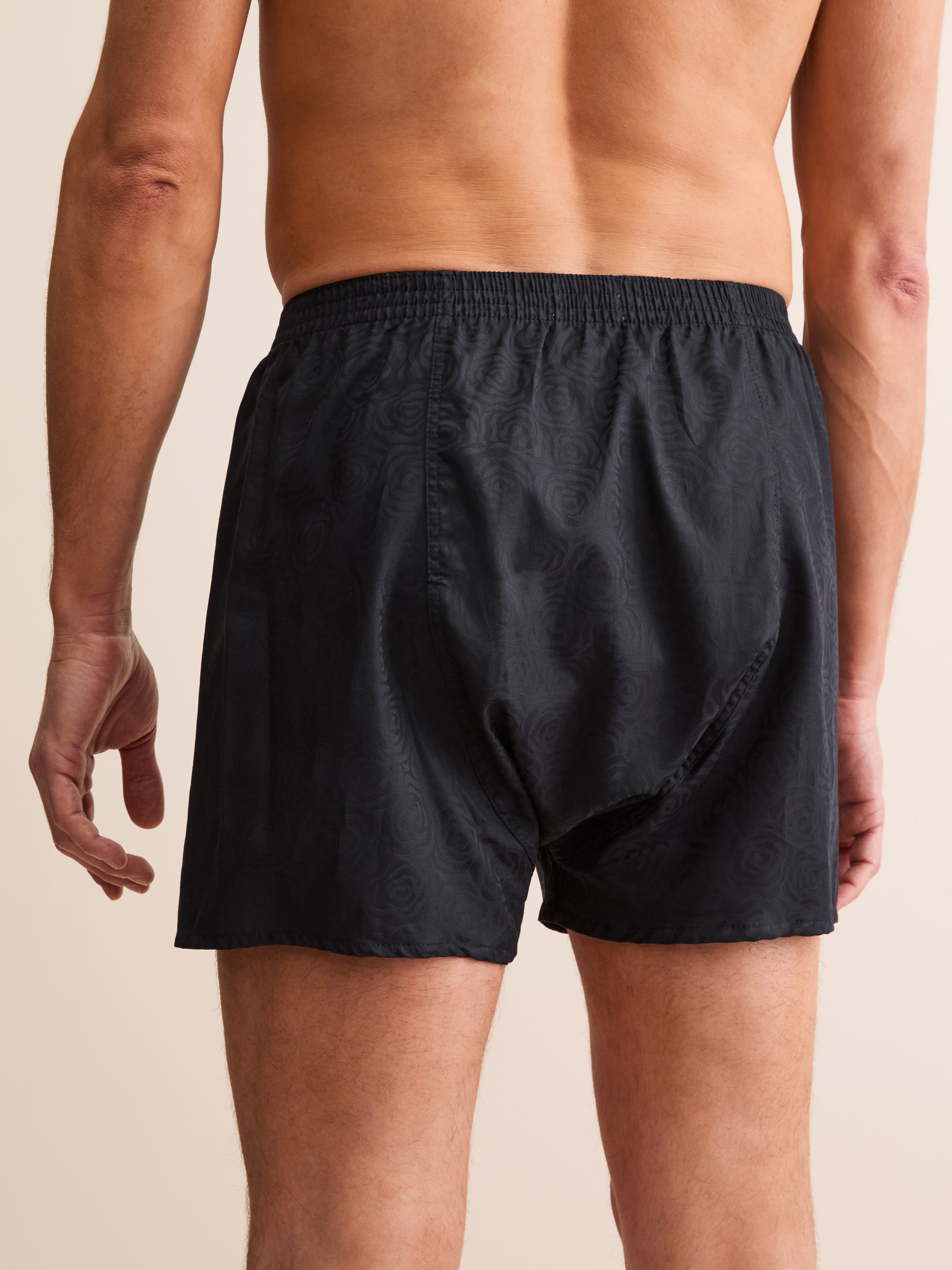 Men's Classic Fit Boxers Paris Cotton Black Rose