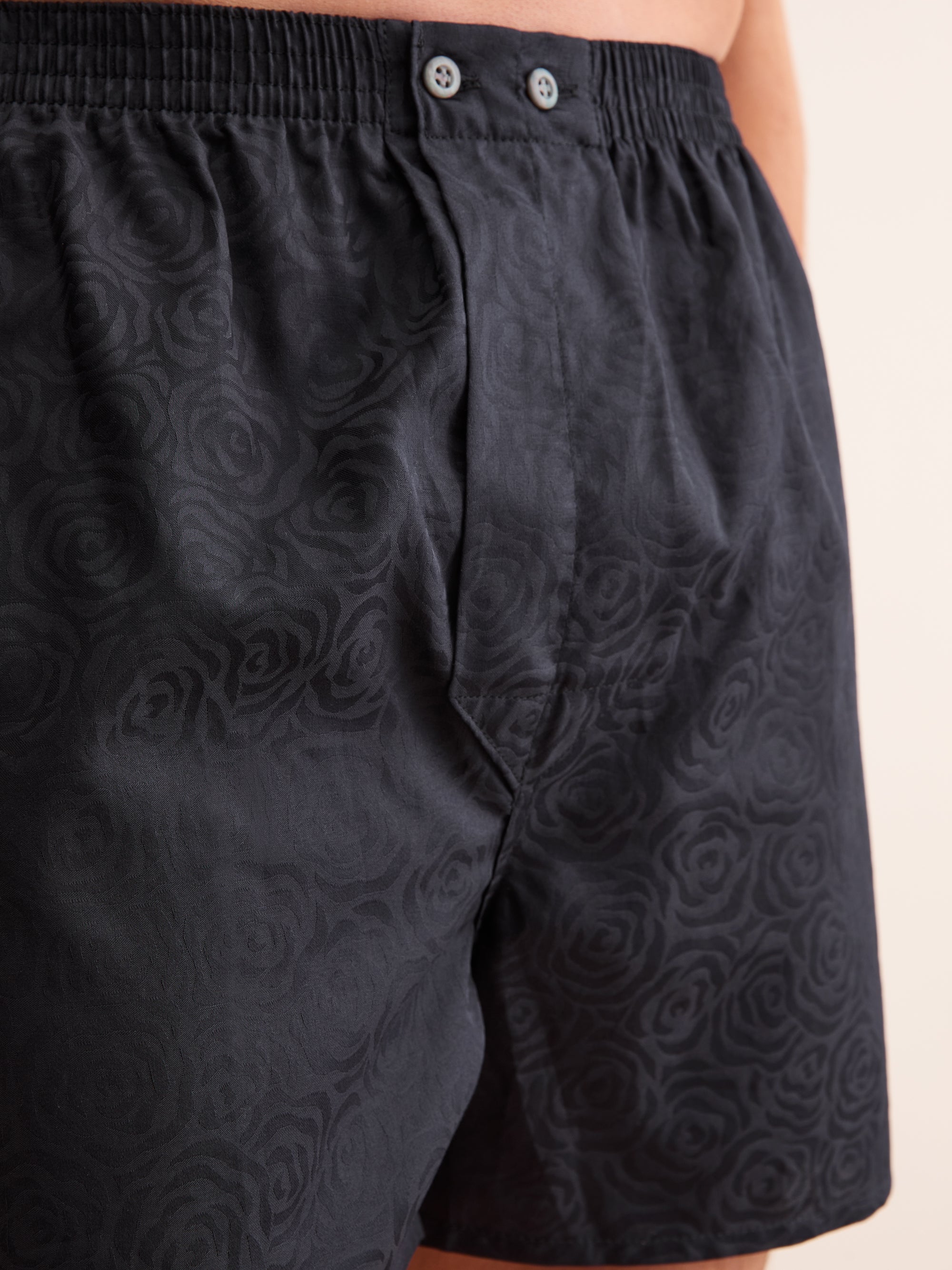 Men's Classic Fit Boxers Paris Cotton Black Rose
